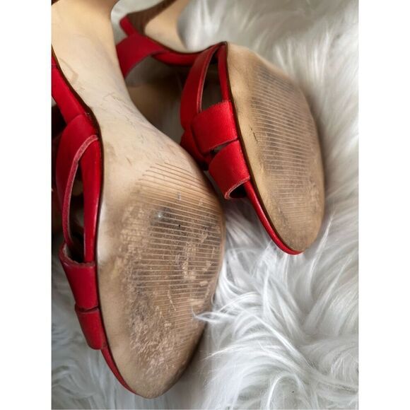 Guess heels orange coral color size 6.5 about 4 inch heel - Picture 5 of 5
